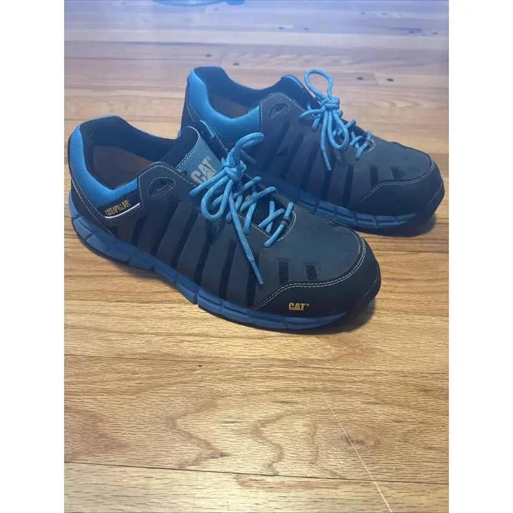CAT Chromatic Composite Toe Work Shoes Womens 13 Blue EH Slip Resistant P90691